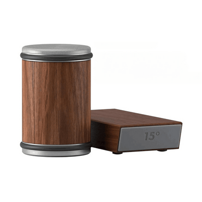 Wooden Rolling Knife Sharpener with 15° guide for restoring sharp edges on chef and utility knives