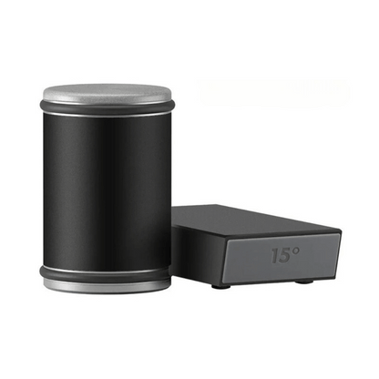 Black Rolling Knife Sharpener with magnetic angle base for precise and stable kitchen knife sharpening